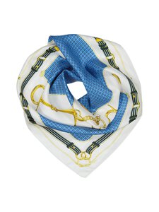 A+more - Felice zīda šalle 70 x 70 cm - OFF WHITE/BLUE COL 20 | Stockmann