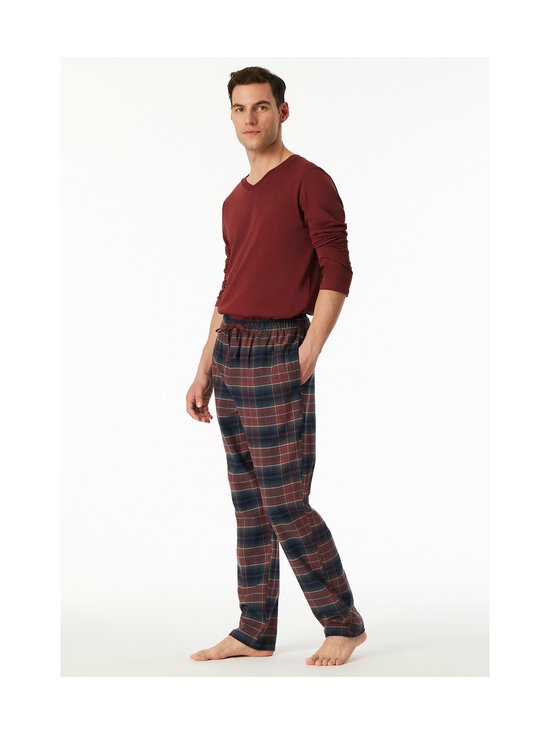 Schiesser - Long Flannel -pyjamahousut - 702 DARK GREEN - photo 2 Schiesser - Long Flannel -pyjamahousut - 702 DARK GREEN | Stockmann - photo 2