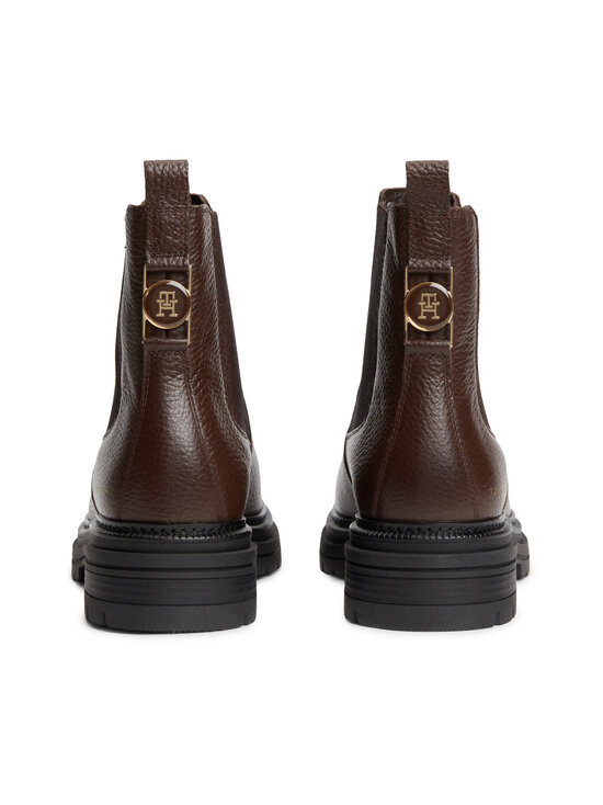 Tommy Hilfiger - Nahast Chelsea saapad Emboss Grain Leather - GT6 COCOA | Stockmann - photo 3