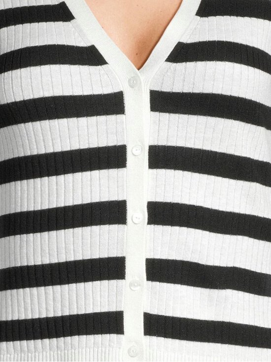 Max Mara Studio - Trieste-raidallinen silkki-villaneuletakki - 002 SCHWARZWEISS - photo 4 Max Mara Studio - Trieste-raidallinen silkki-villaneuletakki - 002 SCHWARZWEISS | Stockmann - photo 4