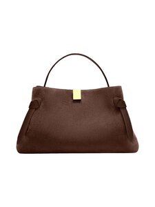 YUZEFI - Gyoza Suede -nahkalaukku - CHOCOLATE | Stockmann