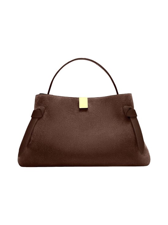 YUZEFI - Gyoza Suede -nahkalaukku - CHOCOLATE | Stockmann - photo 1
