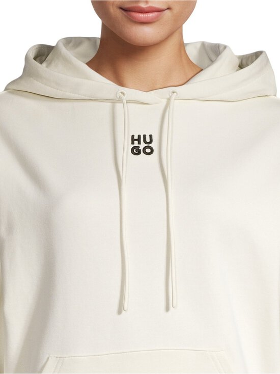 HUGO - Kapuutsiga pusa Delfinia Jersey - 115 OPEN WHITE | Stockmann - photo 4