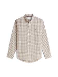 Tommy Hilfiger - Gingham Dobby Regular fit -flanellipaita - 0LY COASTAL TAUPE / CHECK | Stockmann