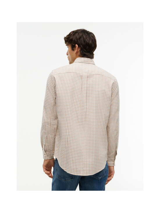 Tommy Hilfiger - Gingham Dobby Regular fit -flanellipaita - 0LY COASTAL TAUPE / CHECK | Stockmann - photo 4