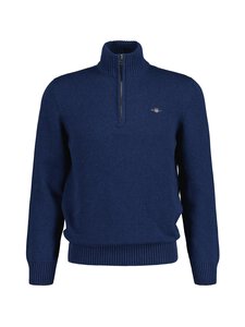 GANT - Puuvillane kampsun Casual Halfzip - 902 DARK JEANSBLUE MELANGE | Stockmann