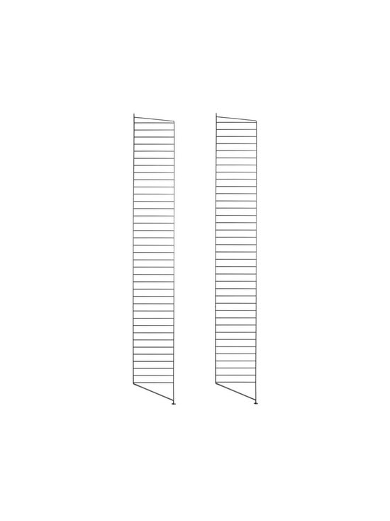 String - String System -lattiasivupaneelit 2 kpl musta 200 x 30 cm - BLACK | Stockmann - photo 1