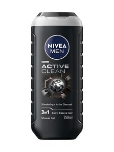 NIVEA MEN - Active Clean Shower Gel -suihkugeeli, 250ml NIVEA MEN - Active Clean Shower Gel -suihkugeeli, 250ml | Stockmann