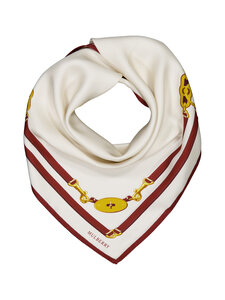 Mulberry - Belted Boarder Square -huivi - H130 CREAM | Stockmann