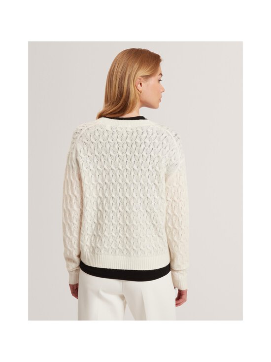 Ted Baker London - Kylana V-neck -palmikkoneuletakki - IVORY | Stockmann - photo 3