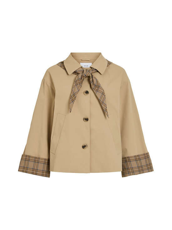 Vila - Viavara Detail -kevyt takki - FIELDS OF RYE DETAIL:CHECK SCARF | Stockmann - photo 1