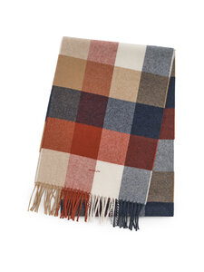 GANT - Wool Multi Checked -kaulahuivi - 623 MODERN RUST | Stockmann