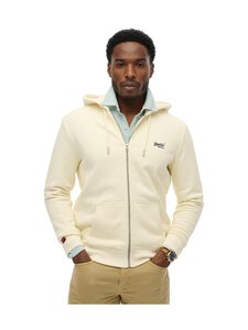Superdry - Essential Logo Zip -hupparitakki - DUSTY WHITE | Stockmann