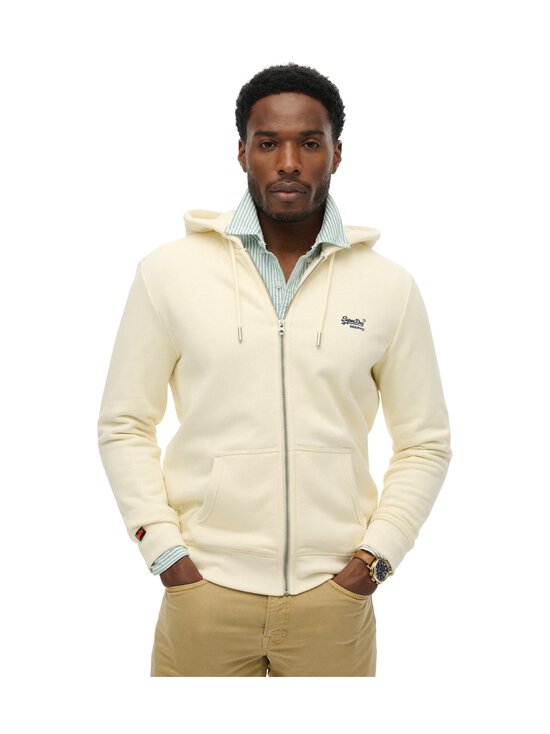 Superdry - Essential Logo Zip -hupparitakki - DUSTY WHITE | Stockmann - photo 1