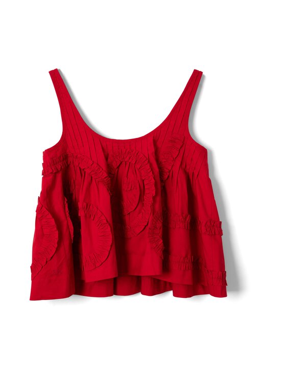 Damson Madder - Stella Ruffle Cami -toppi - RED | Stockmann - photo 2