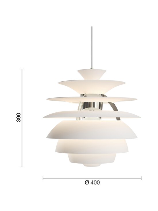 Louis Poulsen - PH Snowball -riippuvalaisin - SOFT WHITE/HIGH LUSTRE CHROME PLATED | Stockmann - photo 3