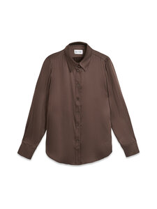 SAND Copenhagen - Latia Silk Blend -paitapusero - 290 DARK BROWN | Stockmann