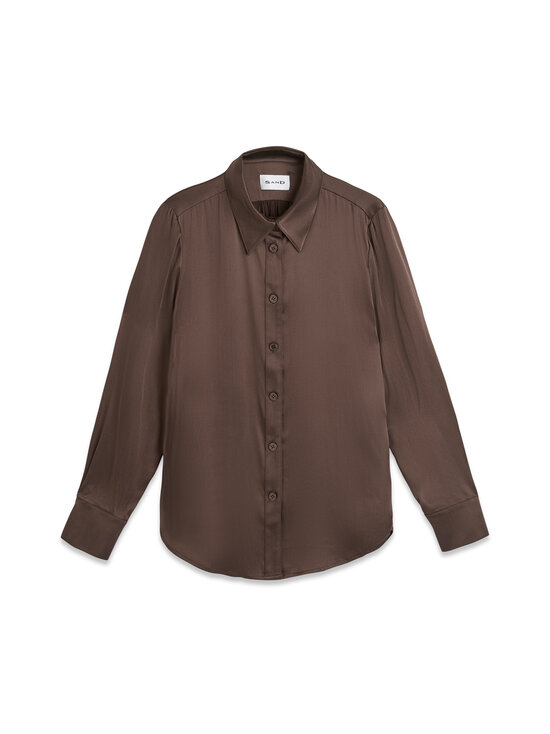 SAND Copenhagen - Latia Silk Blend -paitapusero - 290 DARK BROWN | Stockmann - photo 1
