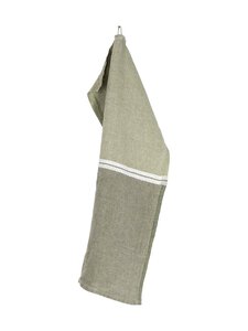 Lapuan Kankurit - Venla-pellavapyyhe - 4 MELANGE OLIVE-WHITE | Stockmann