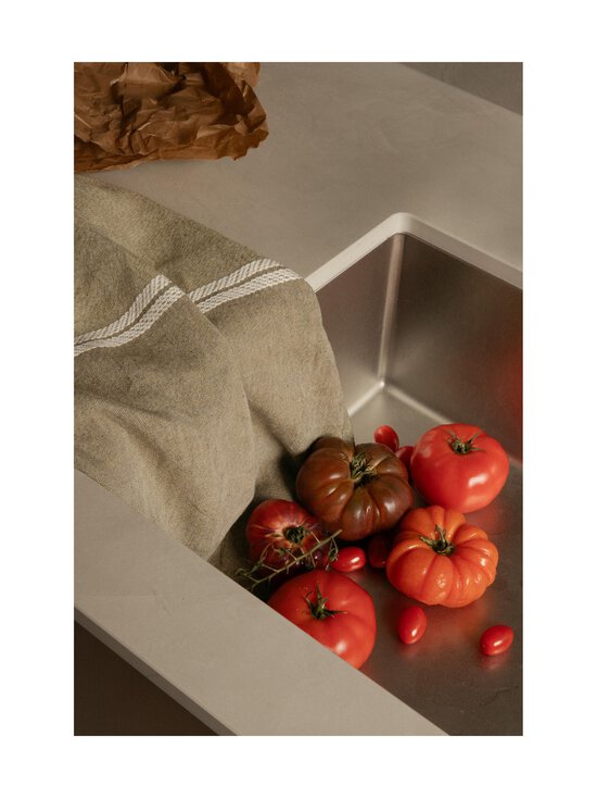 Lapuan Kankurit - Venla-pellavapyyhe - 4 MELANGE OLIVE-WHITE | Stockmann - photo 2