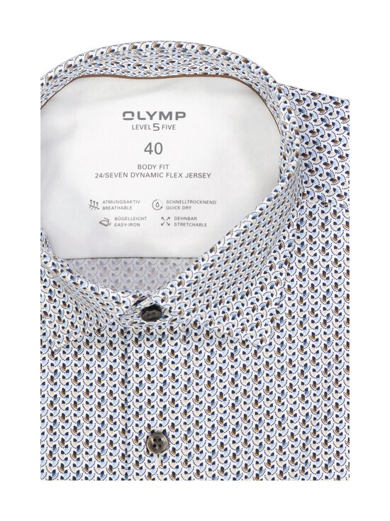 Olymp - Body Fit Print krekls ar apkakli - 00 WEISS | Stockmann - photo 2