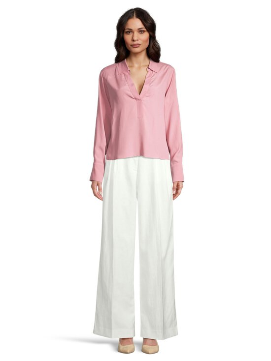 Tommy Hilfiger - Linen Mix Relaxed Straight -housut - Z00 IVORY PETAL | Stockmann - photo 3