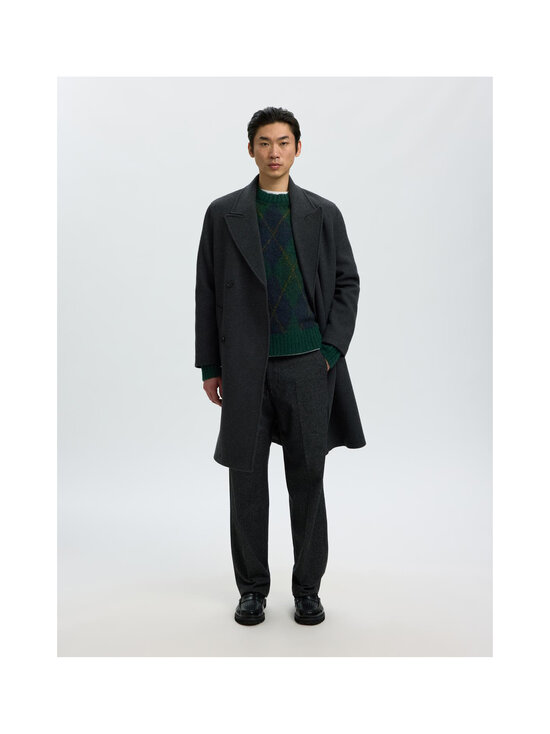 Selected - Kudum SlmRai Argyle - PINE GROVE DETAIL:NAVY BLAZER / FIR GREEN | Stockmann - photo 3