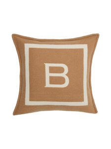 Balmuir - B-logo- tyynynpäällinen villa-kashmirista 50 x 50 cm - 813 CAMEL/IVORY | Stockmann
