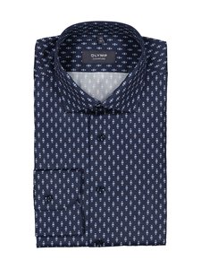 Olymp - All Over Print Tailored Fit krekls ar apkakli - 14 NACHTBLAU | Stockmann