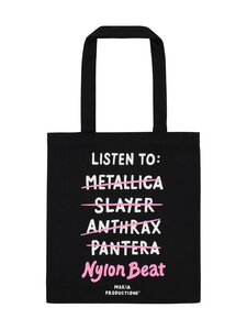 Makia - Listen To Tote -kangaskassi - 999 BLACK | Stockmann