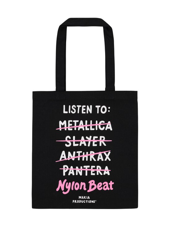 Makia - Listen To Tote -kangaskassi - 999 BLACK | Stockmann - photo 1