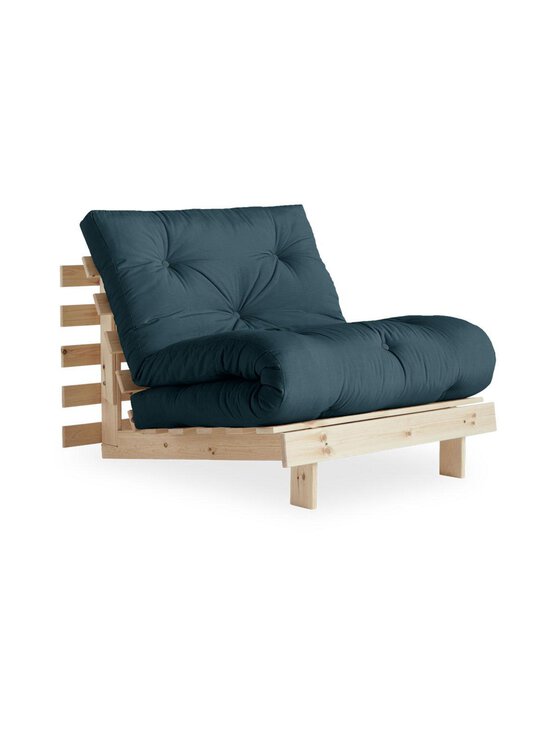 Karup - Roots-futonnojatuoli petrol blue/mänty - BLUE | Stockmann - photo 1