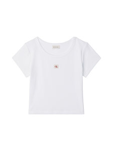 Calvin Klein Jeans - Baby Rib t-paita - YAA BRIGHT WHITE | Stockmann