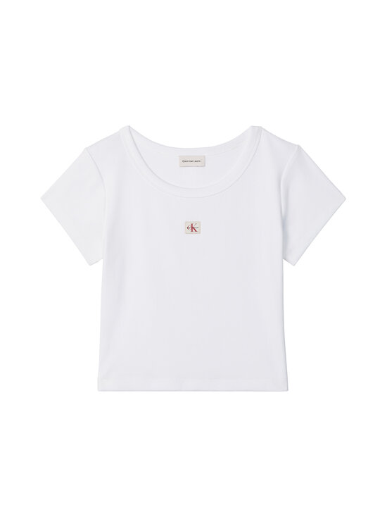 Calvin Klein Jeans - Baby Rib t-paita - YAA BRIGHT WHITE | Stockmann - photo 1