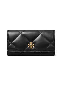 Tory Burch - Kira Diamond Quilt Flap -nahkalompakko - BLACK | Stockmann