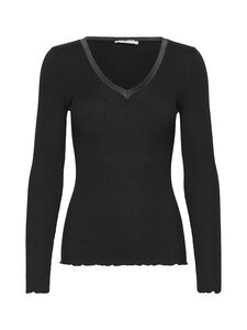 Rosemunde - RWBeatha Satin - silkki-puuvillapaita - 010 BLACK | Stockmann