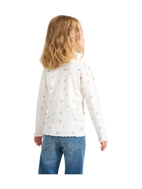 Lindex - Pointelle adīts tops - 325 LIGHT DUSTY WHITE | Stockmann - photo 4