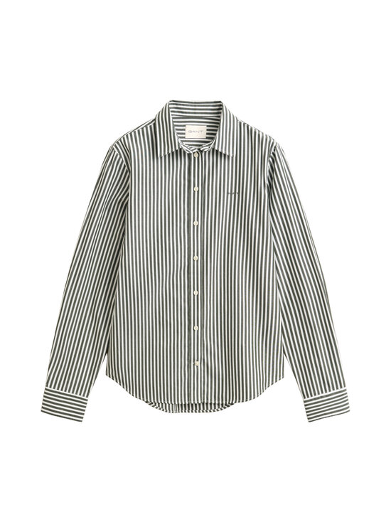 GANT - Classic Poplin Striped kreklblūze - 377 MOSSY GREEN | Stockmann - photo 1