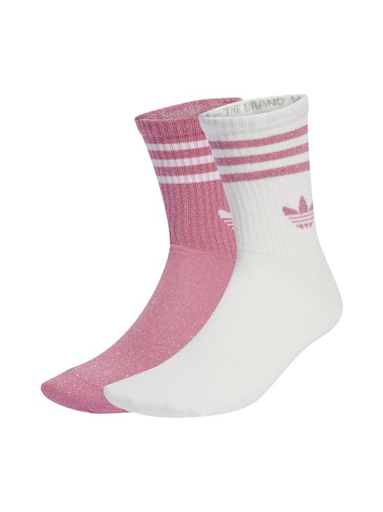 adidas Originals - 3 Stripes Glitter zeķes, 2-pāri - JX5205 PNKFUS/WHITE - photo 1 adidas Originals - 3 Stripes Glitter zeķes, 2-pāri - JX5205 PNKFUS/WHITE | Stockmann - photo 1