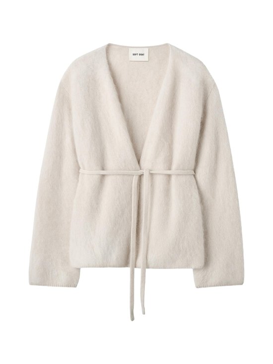 Soft Goat - Brushed kašmira adīta jaka - CHALK | Stockmann - photo 1