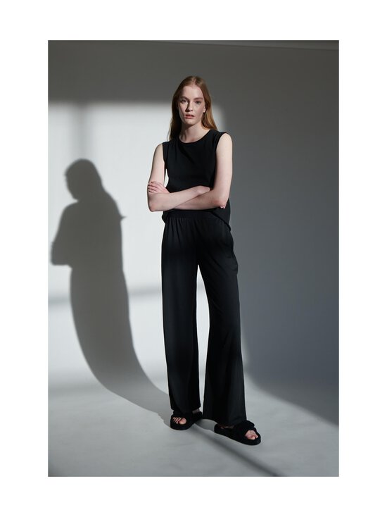 Skin - Christine Pima -puuvillapyjamahousut - BLACK - photo 3 Skin - Christine Pima -puuvillapyjamahousut - BLACK | Stockmann - photo 3