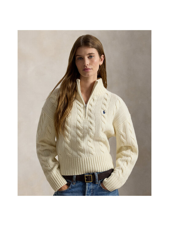 Polo Ralph Lauren - Half Zip -palmikkoneule - 003 AUTHENTIC CREAM | Stockmann - photo 2