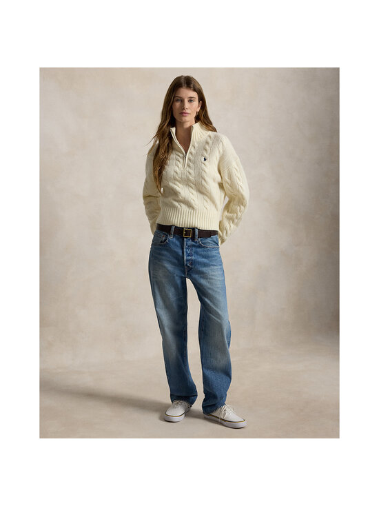 Polo Ralph Lauren - Half Zip -palmikkoneule - 003 AUTHENTIC CREAM | Stockmann - photo 3