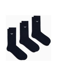 Emporio Armani - Sokid, 3 paari - MB082 BLUE/BLUE/BLUE Emporio Armani - Sokid, 3 paari - MB082 BLUE/BLUE/BLUE | Stockmann