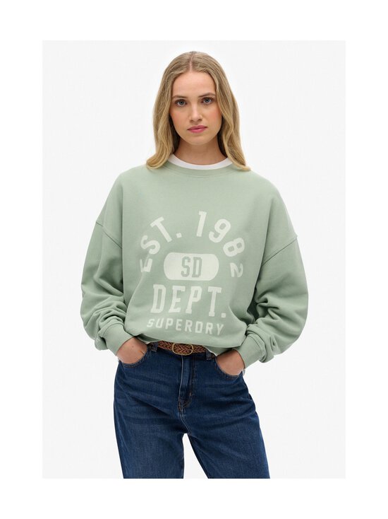 Superdry - Athletic Relaxed -collegepaita - 1KN LIGHT JADE GREEN | Stockmann - photo 2