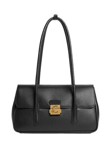 Coccinelle - Käekott C-Me Lock Grained Leather - 001 NOIR | Stockmann