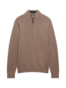 Superdry - Kampsun Essentials Half Zip - J7S HUSK BROWN MARL | Stockmann
