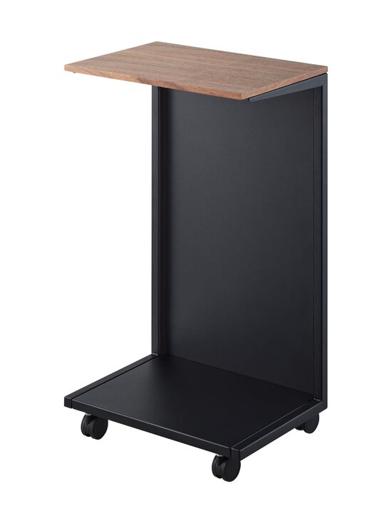 Yamazaki - Tower Semi-Closed Wood Top Casters -sivupöytä - BLACK | Stockmann - photo 1