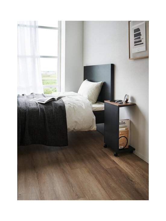 Yamazaki - Tower Semi-Closed Wood Top Casters -sivupöytä - BLACK | Stockmann - photo 4