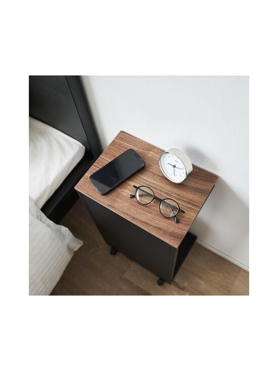 Yamazaki - Tower Semi-Closed Wood Top Casters -sivupöytä - BLACK | Stockmann - photo 7